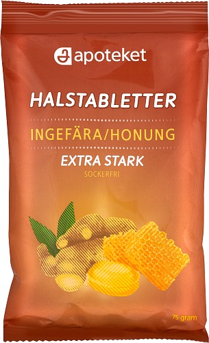 Apoteket Halstablett Ingefära, 17 st