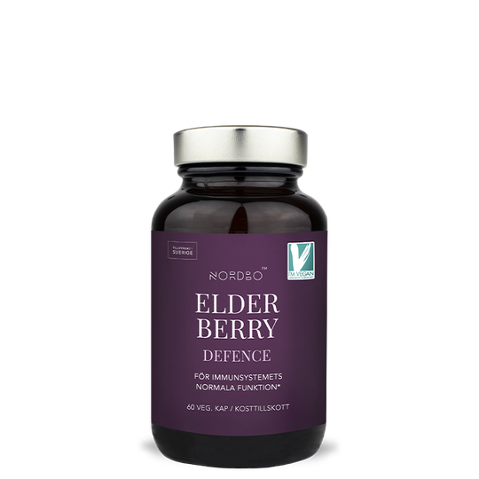 Nordbo Elderberry Försvar 60 kapslar
