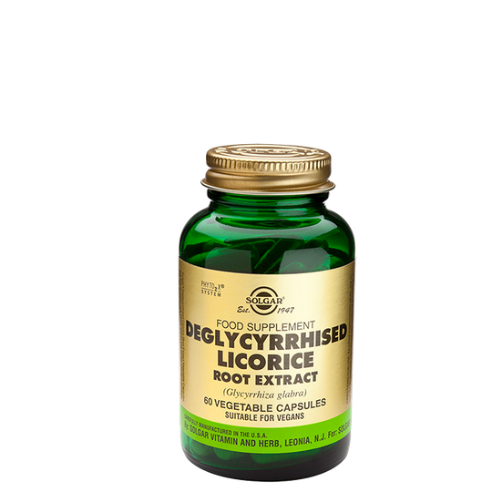 Deglycyrhised Licorice root extract, 60 kapslar