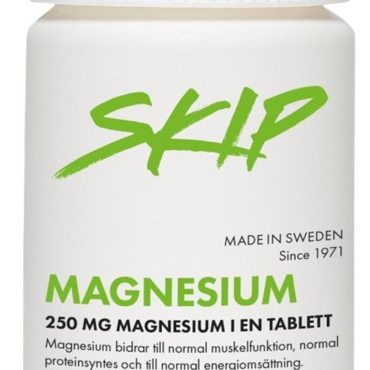 Skip Nutrition Skip Magnesium 250mg 100 tabletter