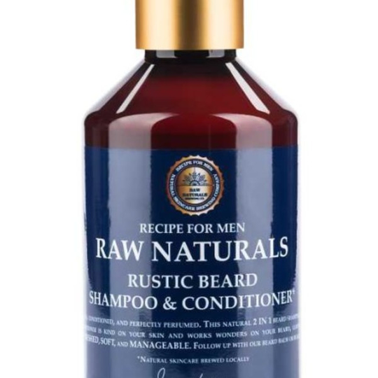 Raw Naturals Brewing Company RAW Naturals Rustic Beard Shampoo & Conditioner 250 ml