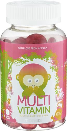 Monkids Multivitamin barn, 60 st