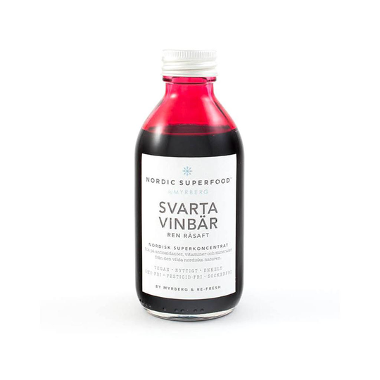 Nordic Superfood by Myrberg Svarta Vinbär Raw Juice Koncentrat 195 ml