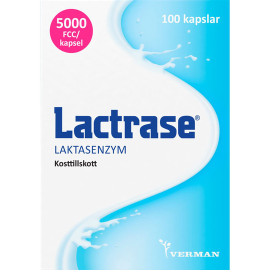 Lactrase Laktasenzym 100 kapslar