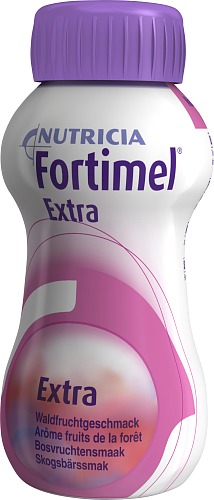 Fortimel Extra, drickfärdigt kosttillägg, skogsbär, 4 x 200 milliliter