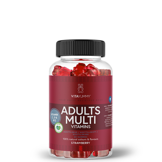 Multivitamin Vuxen Jordgubb 60 Gummies