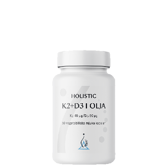 K2+D3-vitamin i kokosolja 60 kapslar