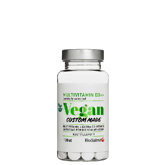Multivitamin Vegan D-vitamin++, 100 tabletter