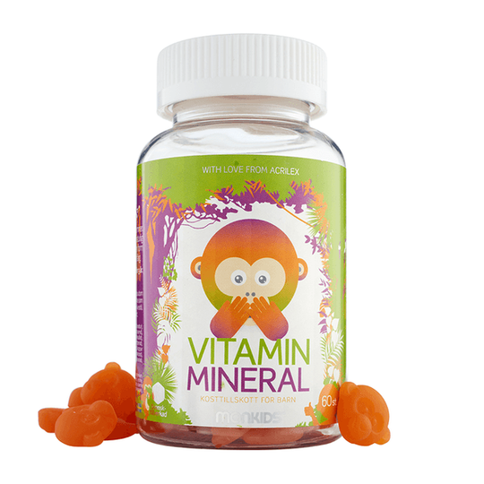 Monkids Vitamin+Mineral Ananas Barn 60 st tabletter