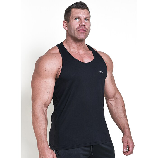Chained Gym Stringer, Black