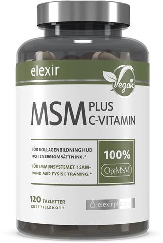 Elexir MSM + C-vitamin Elexir Kosttillskott, 120 st