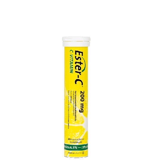 Ester-C 200 mg, Apelsin, 20 Brustabletter