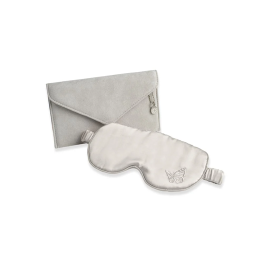 Amelie Soie Silk Sleep Mask Grey 1 st