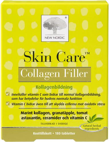Skin Care Collagen Filler Kosttillskott, 180 st