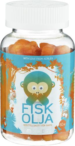 Monkids Fiskolja, 60 st