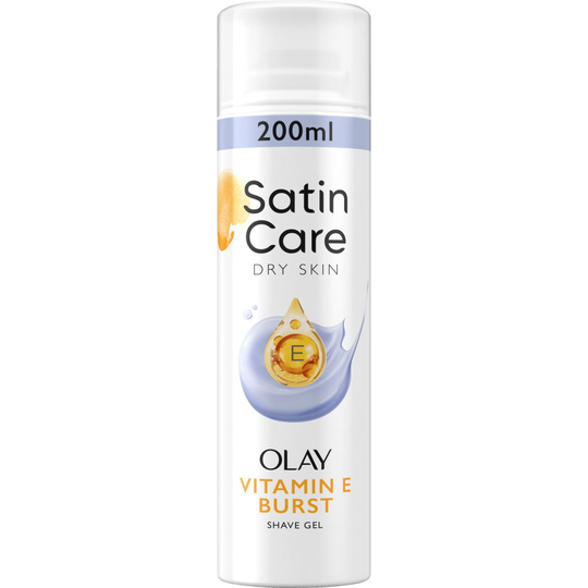 Gillette Venus Satin Care & Olay Dry Skin Vitamin E Burst Rakgel 200 ml