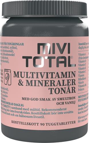 Mivitotal Multivitamin Teen Chew, 90 st