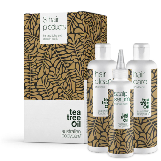 Australian Bodycare 3 produkter för mjäll och torr hårbotten