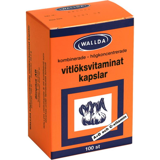 Wallda Vitlöksvitaminat 100 st