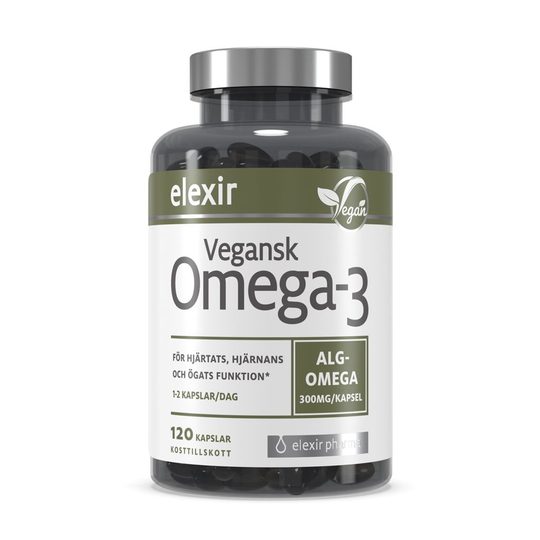 Elexir Pharma Vegansk Omega-3 120 kapslar