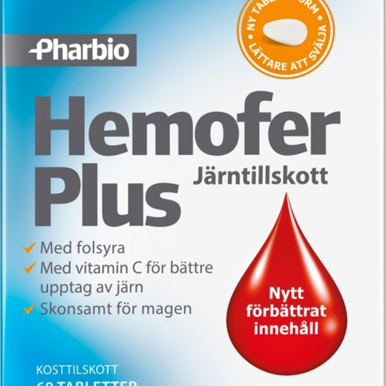 Pharbio Hemofer Plus 60 tabletter