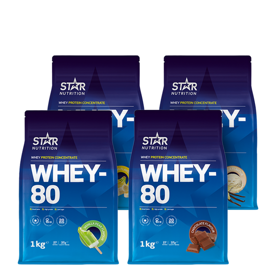 Whey-80 Mix&Match, 4x1kg