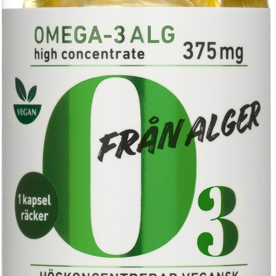 BioSalma Omega-3 av Alg 375 mg DHA/EPA 60 kapslar