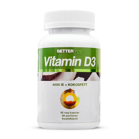 BETTER YOU Better You Vitamin D3 4000 IE + Kokosolja 90 kaps