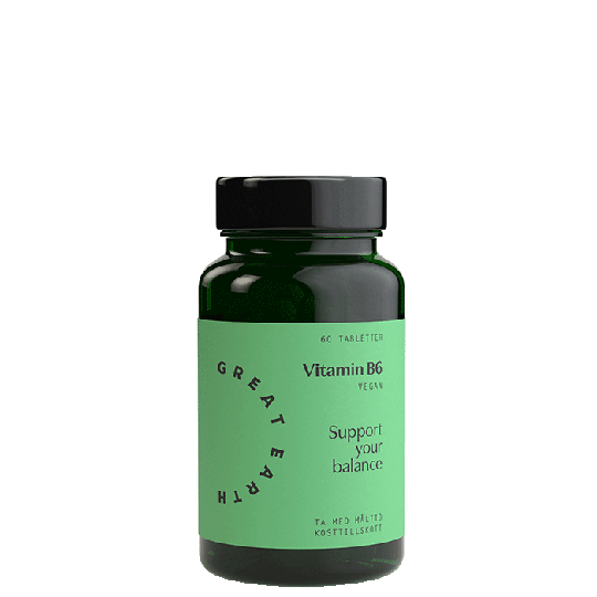 Vitamin B6, 60 tabletter