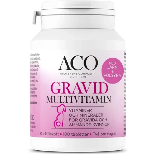 ACO Gravid Multivitamin 100 tabletter