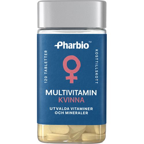 Pharbio Multivitamin Kvinna, 120 st