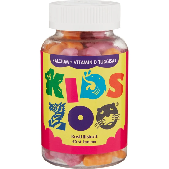 KidsZoo Kalcium+Vitamin D 60 tuggtabletter