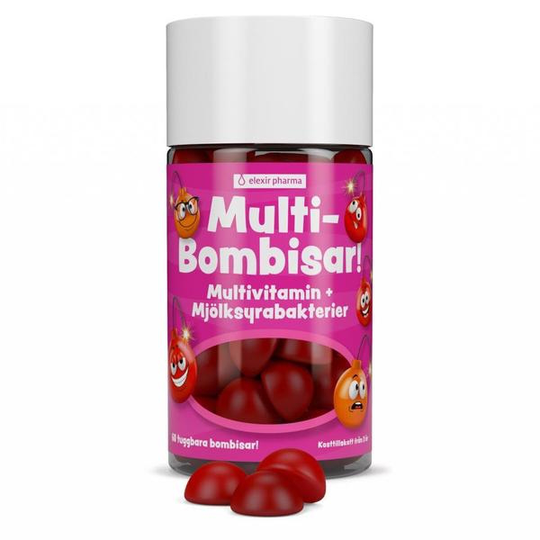 Elexir Pharma Multi-Bombisar 60 tuggbara bombisar