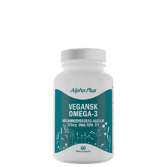 Vegansk Omega-3 (Algolja), 60 mjuka kapslar