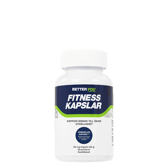 Fitness Kapslar Med Koffein, 60 kapslar
