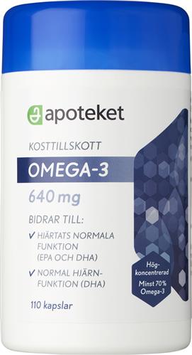 Apoteket Omega 3 Högkoncentrat, 110 st