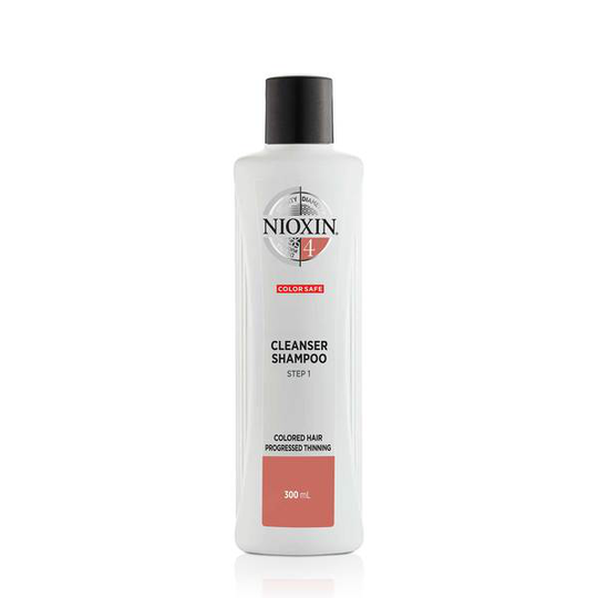 Nioxin System 4 Cleanser Schampo för märkbart tunt, färgat hår 300 ml
