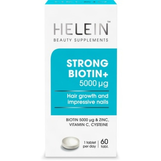 Helein Strong Biotin+ kosttillskott skönhet 60 st