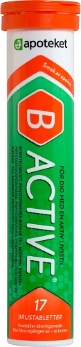 Apoteket B-active Apelsin brus, 17 st