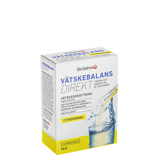 Vätskebalans Direkt Citron, 20 dospåsar