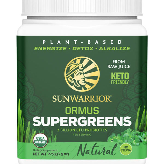 Sunwarrior Ormus Super Greens Organic Naturell 225 g