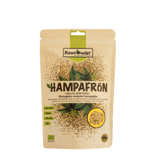 Hampafrön skalade EKO, 300 g