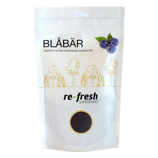 Re Fresh Superfood Blåbärspulver 125g