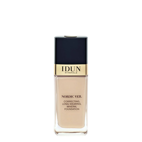 IDUN Minerals Liquid Mineral Foundation Nordic Veil Siri Neutral Medium 26 ml