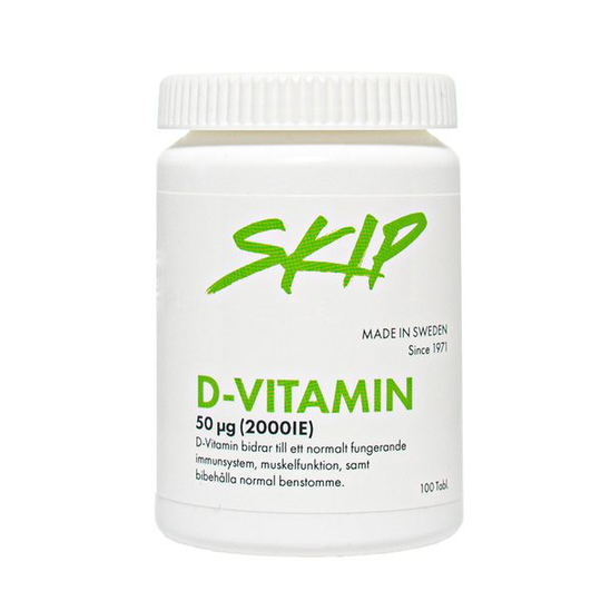 Skip Nutrition Skip D-Vitamin tabletter 50 µg 100 st