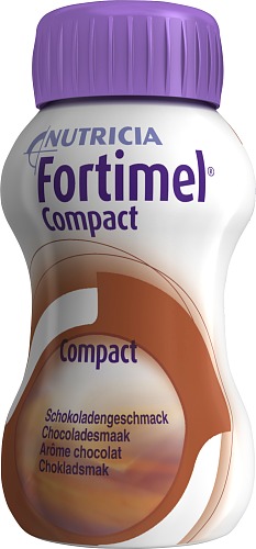 Fortimel Compact, choklad, drickfärdigt kosttillägg, 4 x 125 milliliter