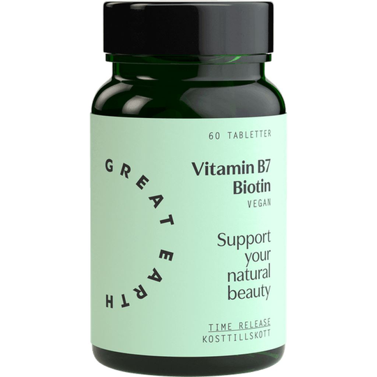 Great Earth Vitamin B7 Biotin 1000µg 60 tabletter