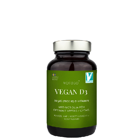 Nordbo Vegan D3 2000 IE, 90 kapslar