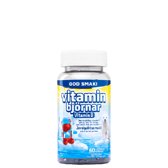 Vitaminbjörnar D-vitamin, 60 tuggtabletter