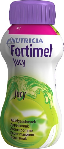 Fortimel Jucy, äpple, drickfärdigt kosttillägg, 4 x 200 milliliter